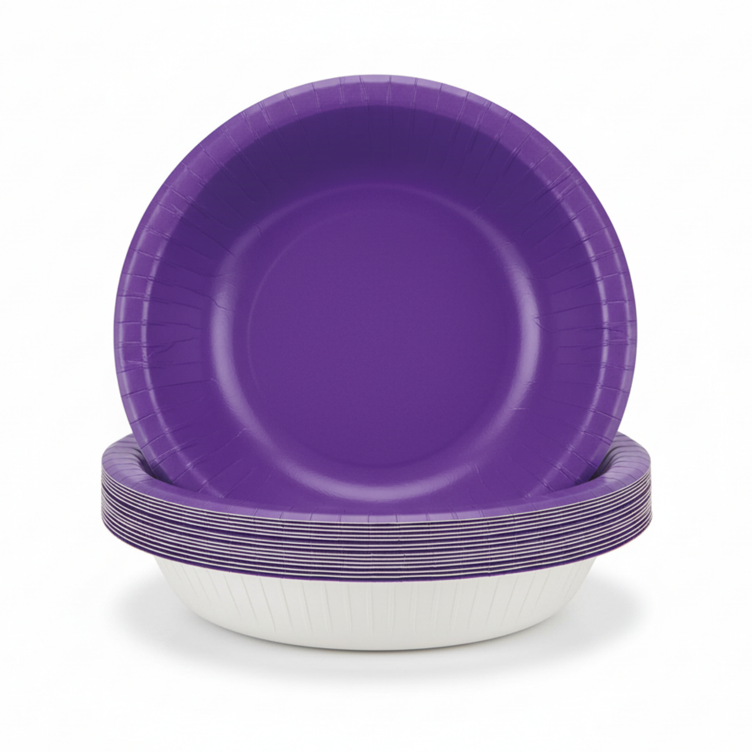 Neon Purple Solid 20oz Paper Bowls, 20ct