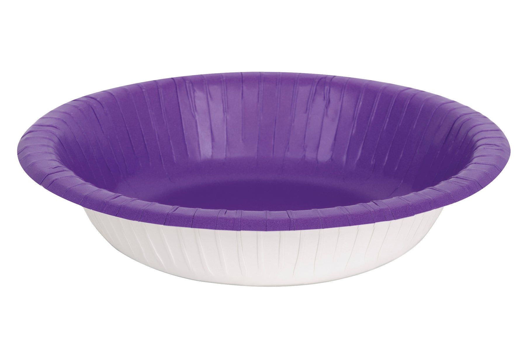 Neon Purple Solid 20oz Paper Bowls, 20ct - Image 2