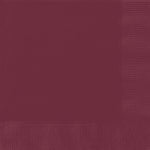 Burgundy Solid Beverage Napkins, 40ct