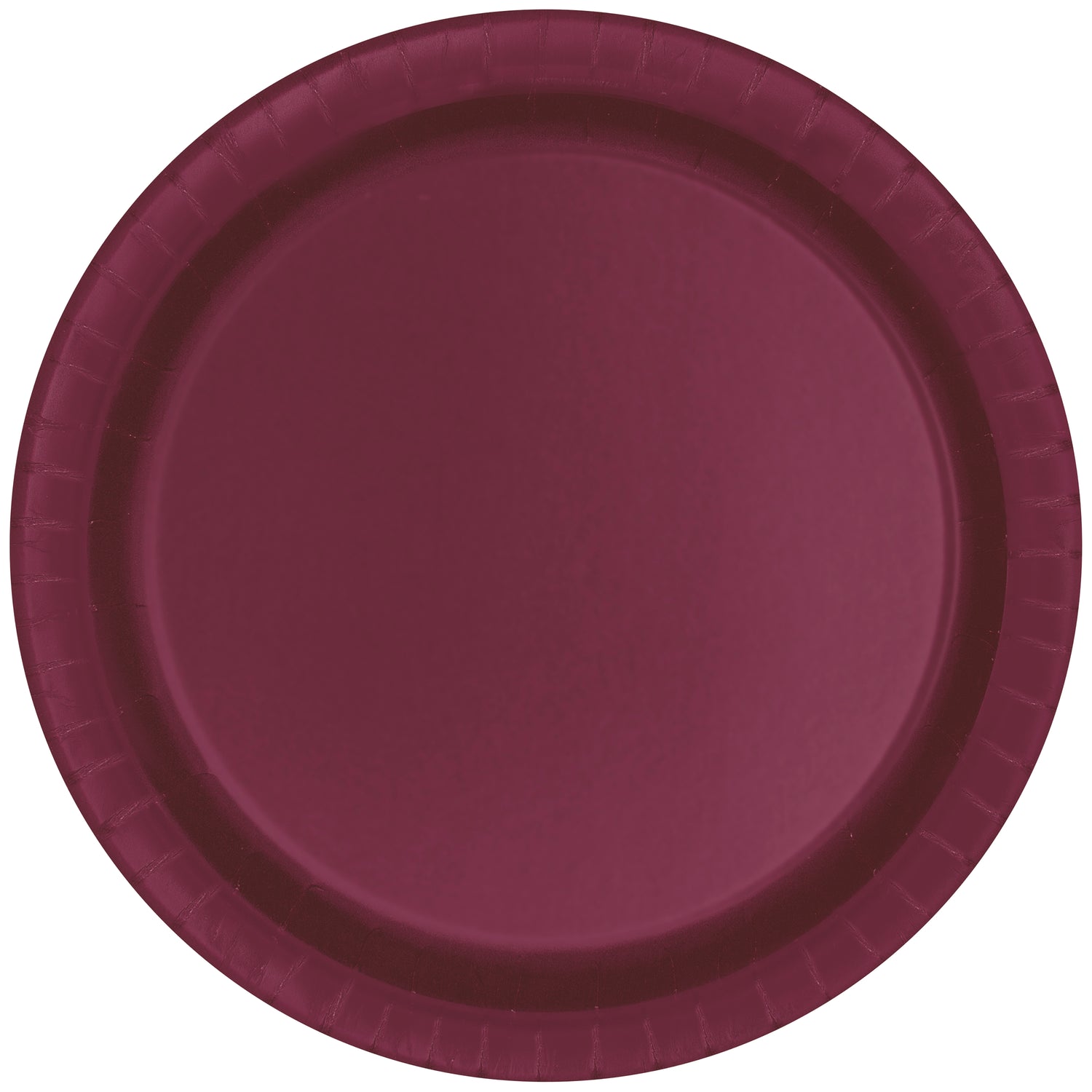 Burgundy Solid Round 10" Dinner Plates, 20ct