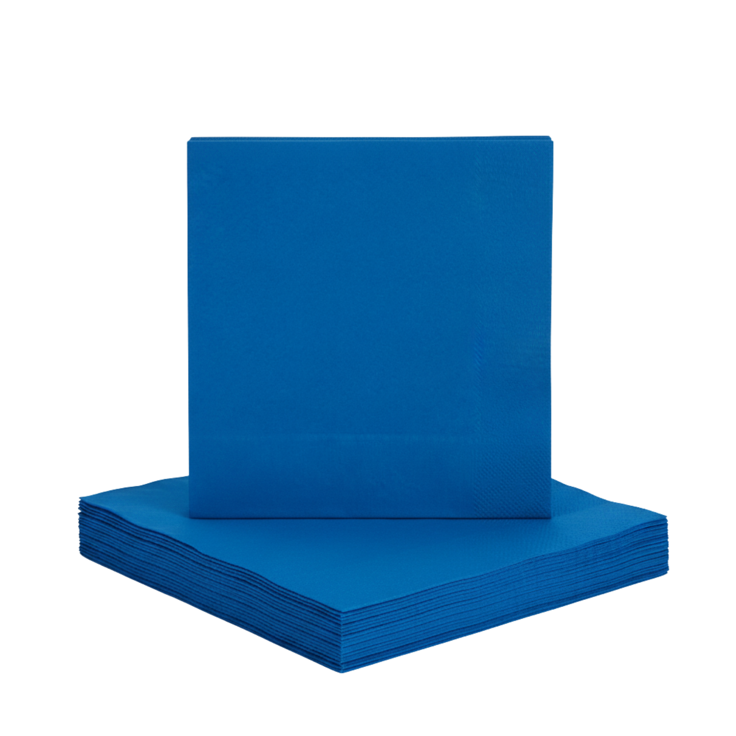 Royal Blue Solid Beverage Napkins, 40ct