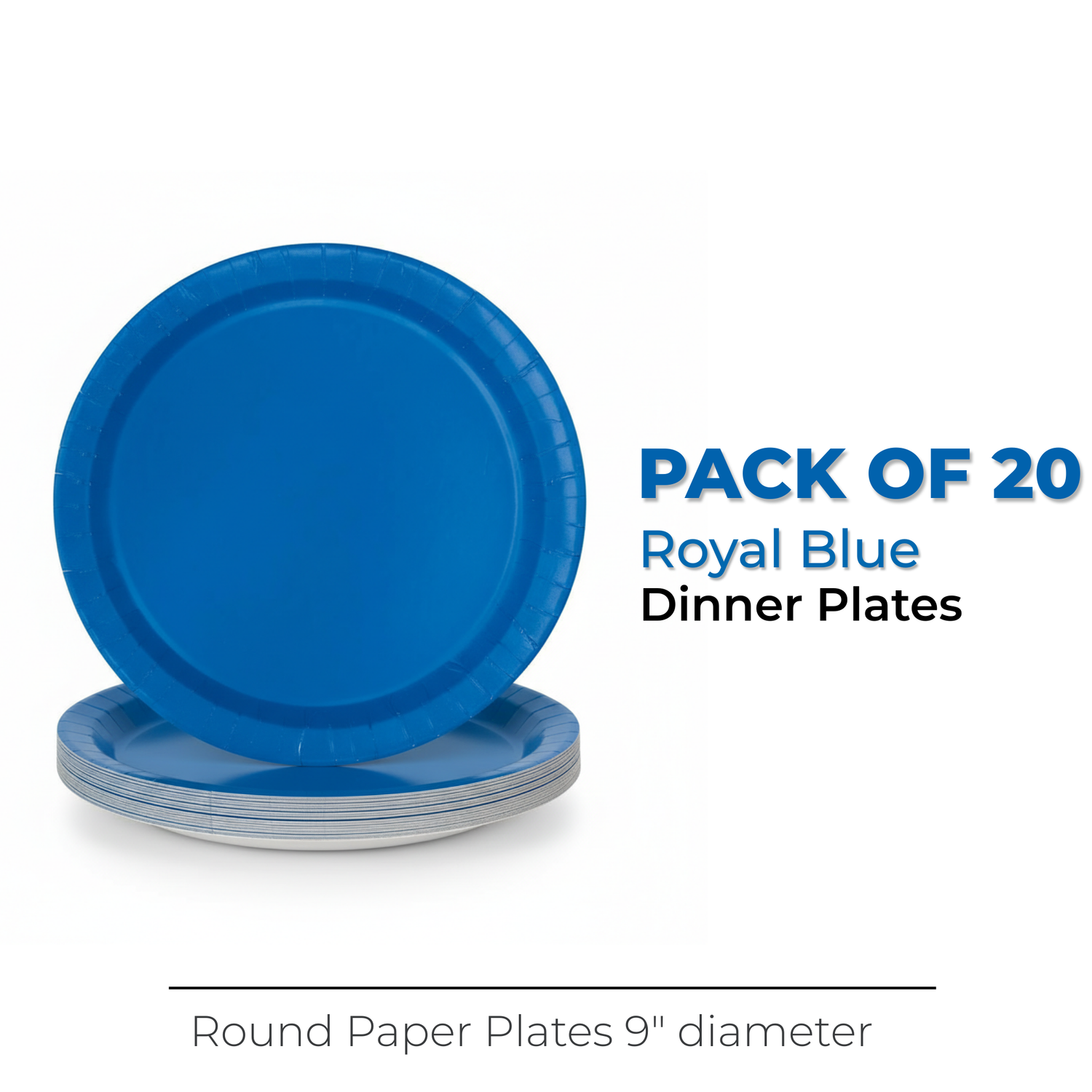 Royal Blue Party Kit for 16 people - Deluxe
