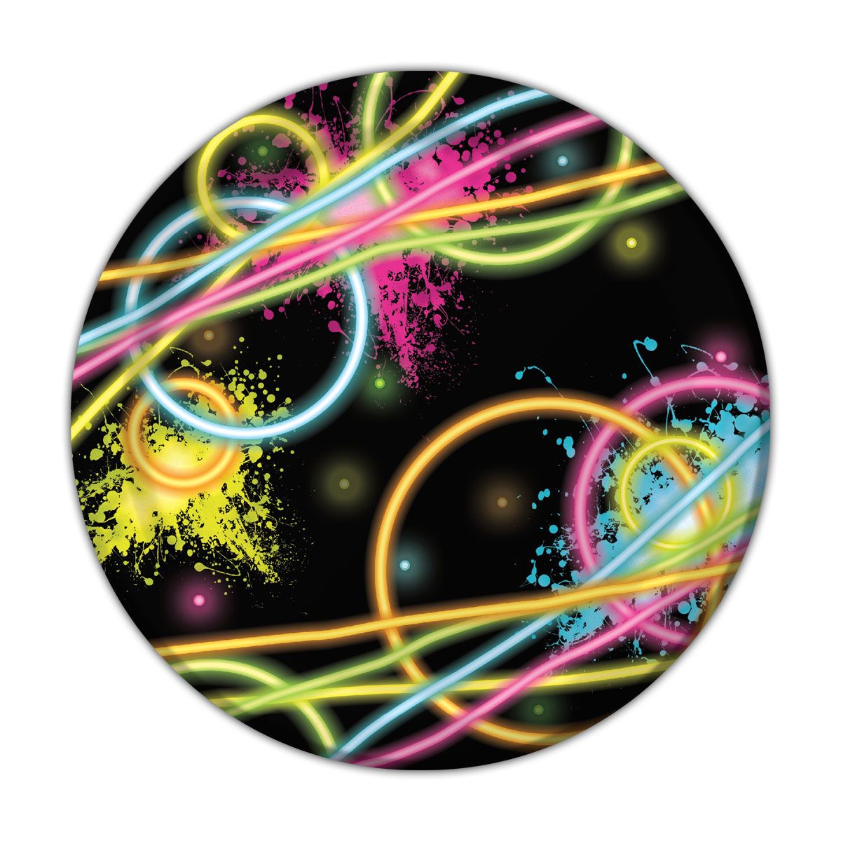 Glow Party 7" Plates