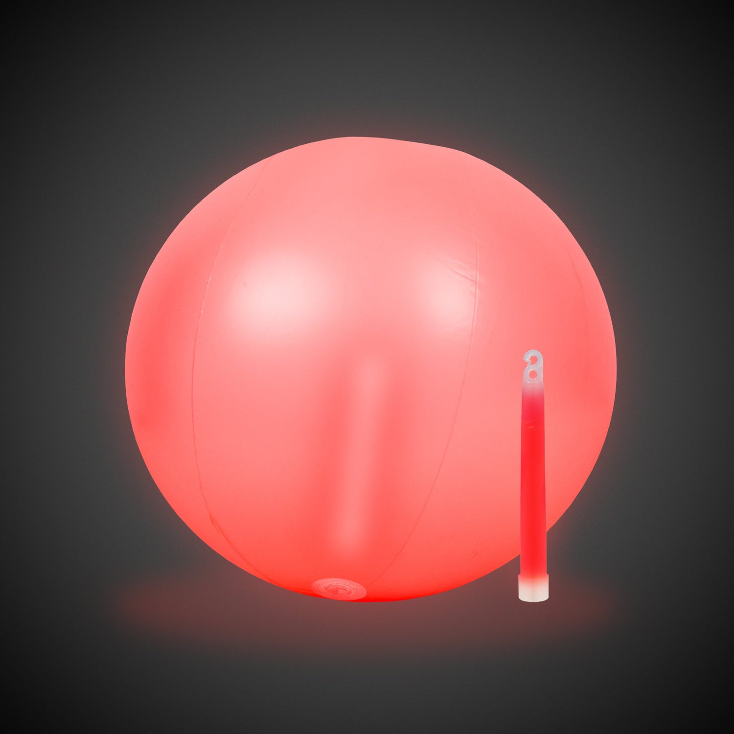 Glow in the Dark 12" Red Beach Ball