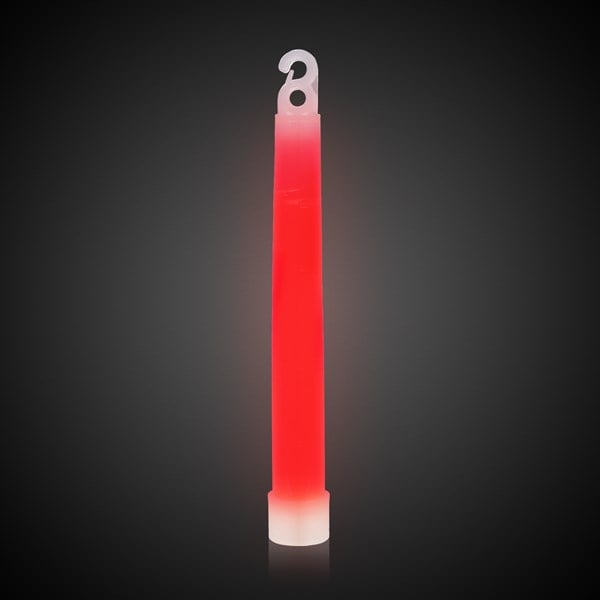 Red 6" Premium Glow Sticks