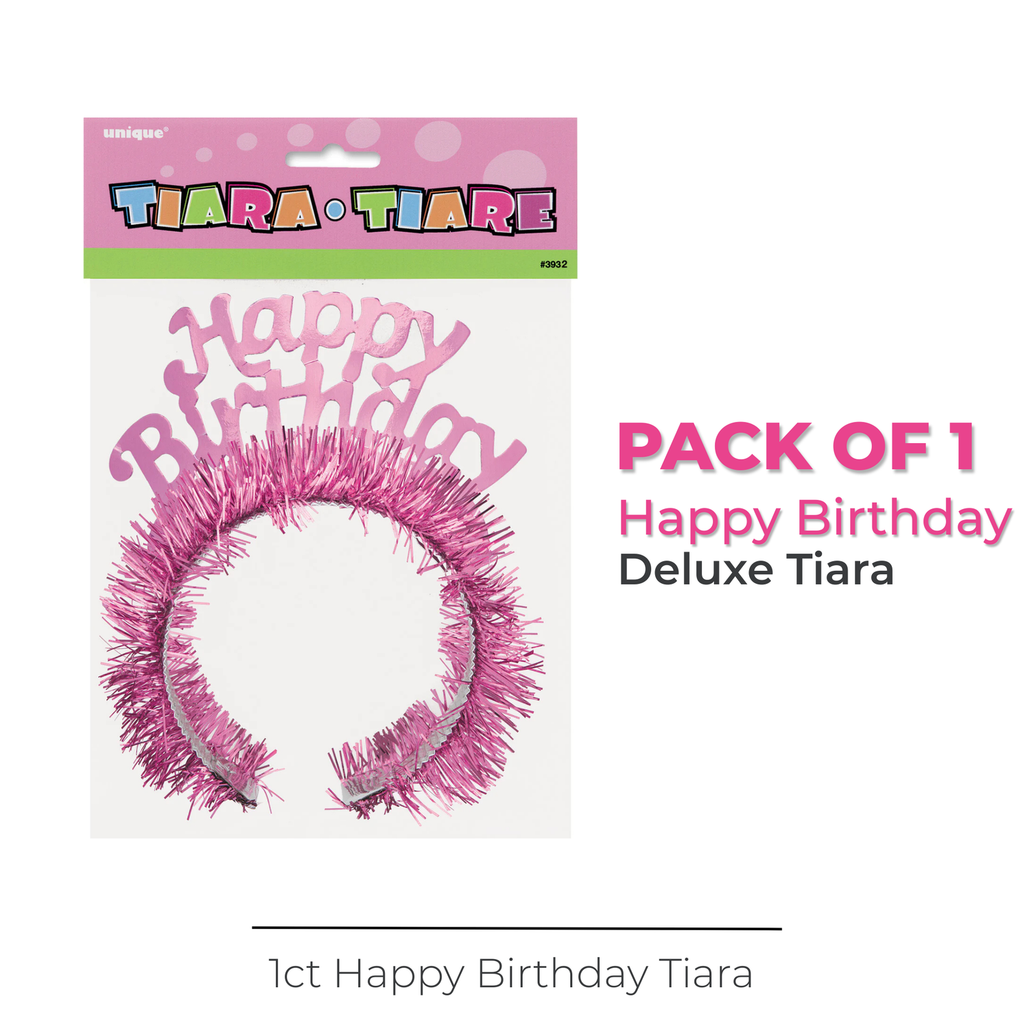 Deluxe Happy Birthday Tiara