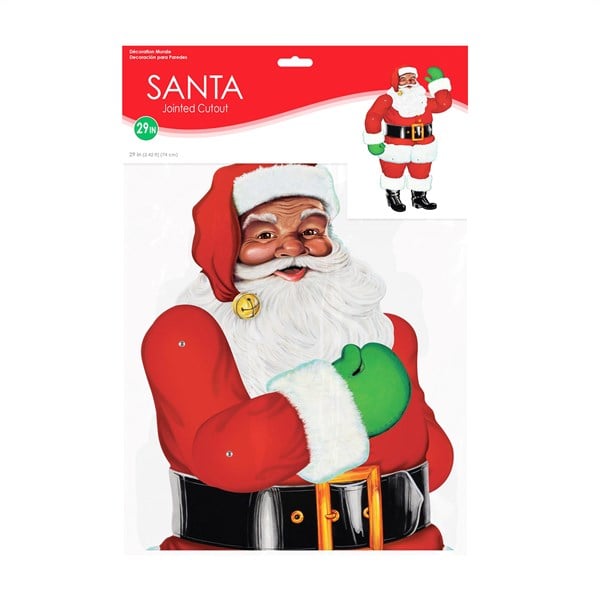 Santa Claus 29" Jointed Cutout
