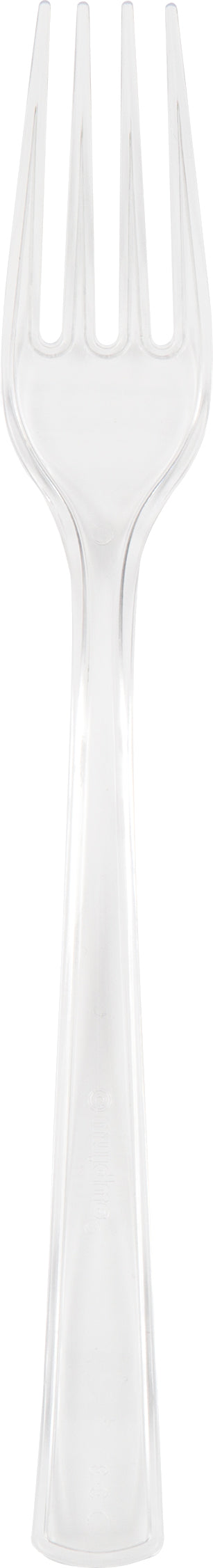 Clear Solid Plastic Forks, 18ct