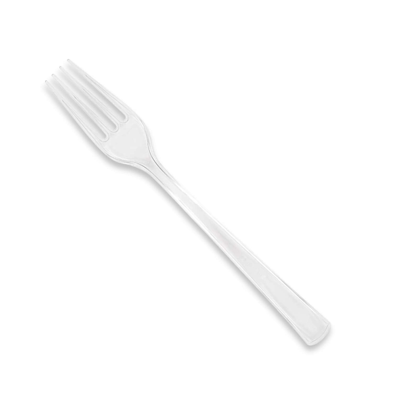 Clear Solid Plastic Forks, 18ct