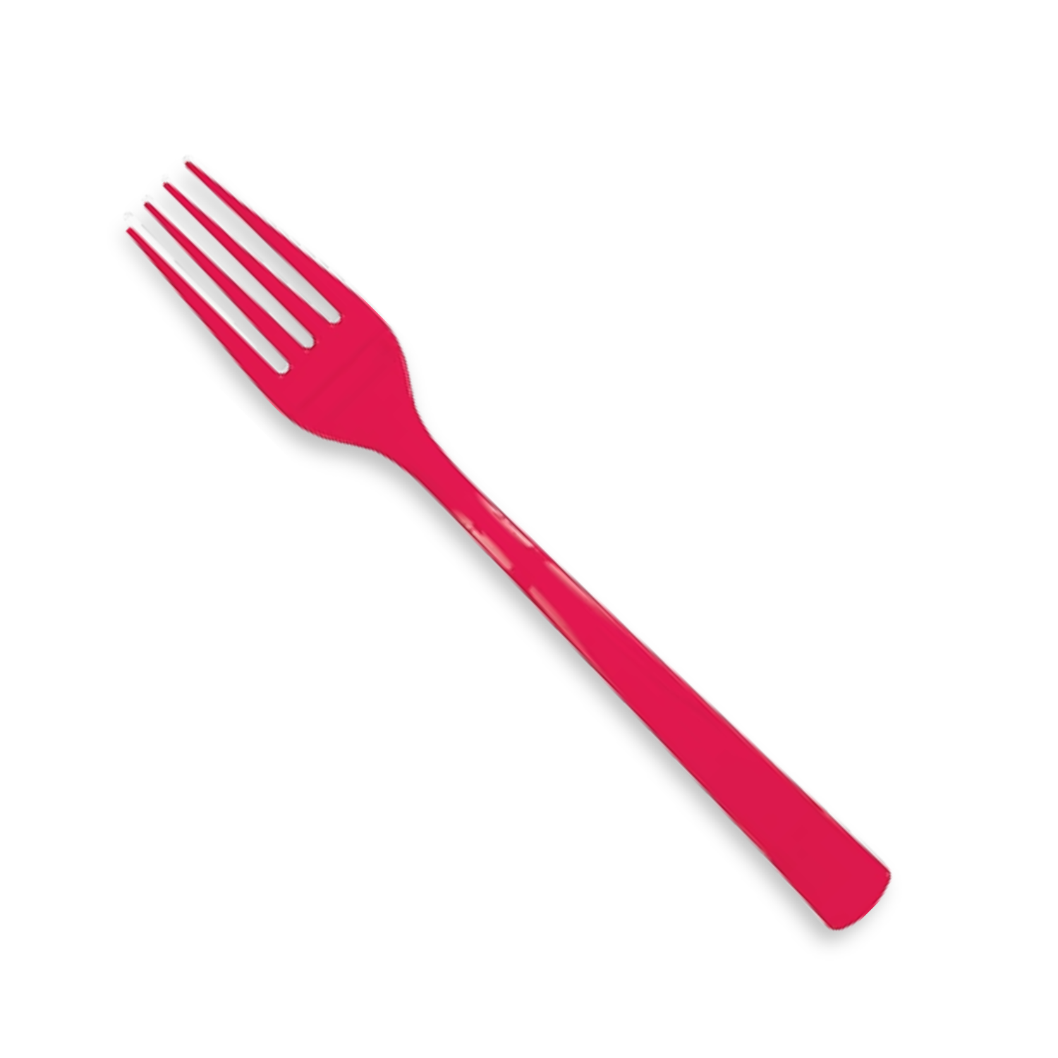 Ruby Red Solid Plastic Forks, 18ct