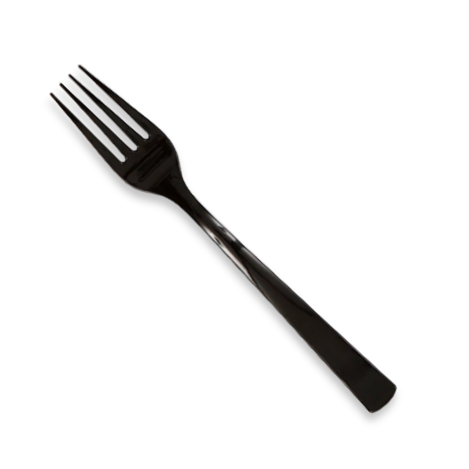Black Solid Plastic Forks, 18ct