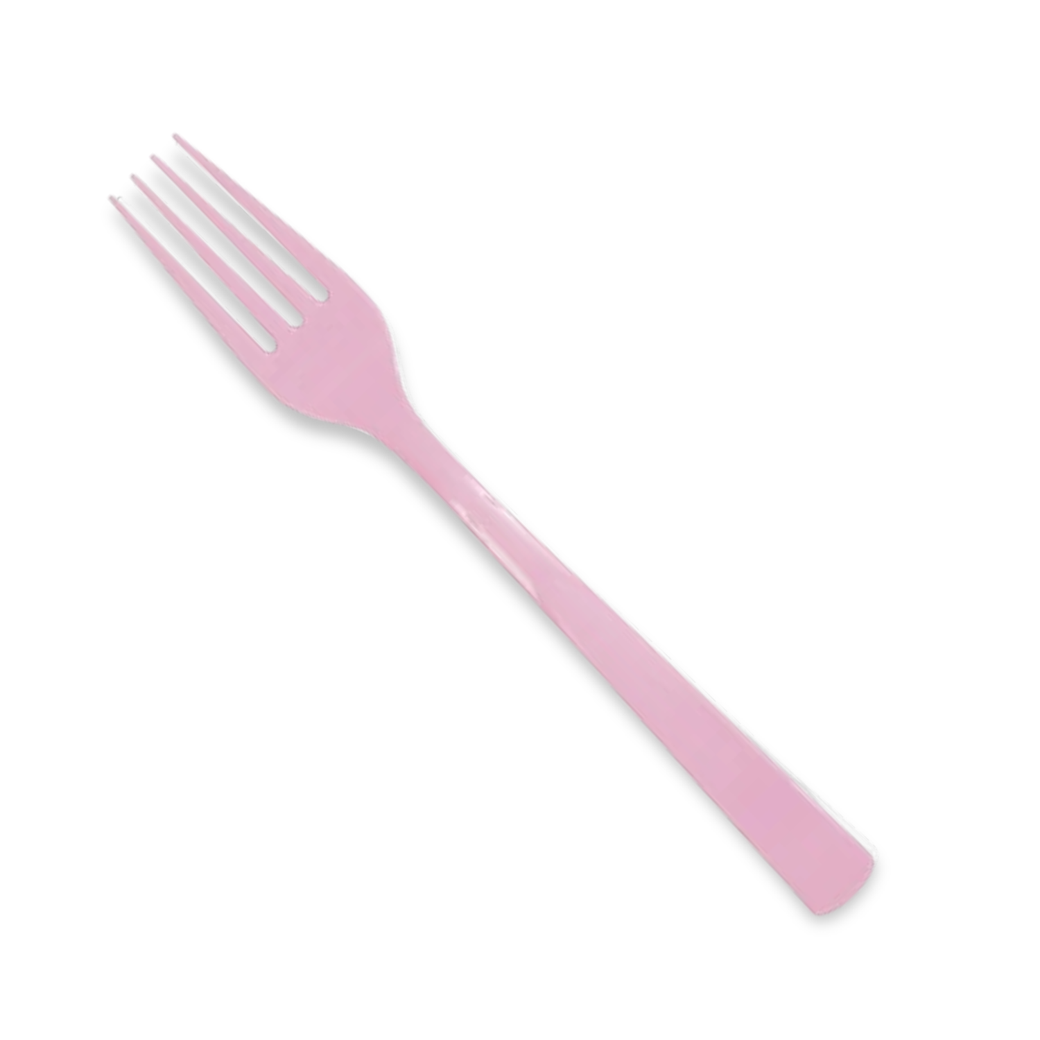 Lovely Pink Solid Plastic Forks, 18ct
