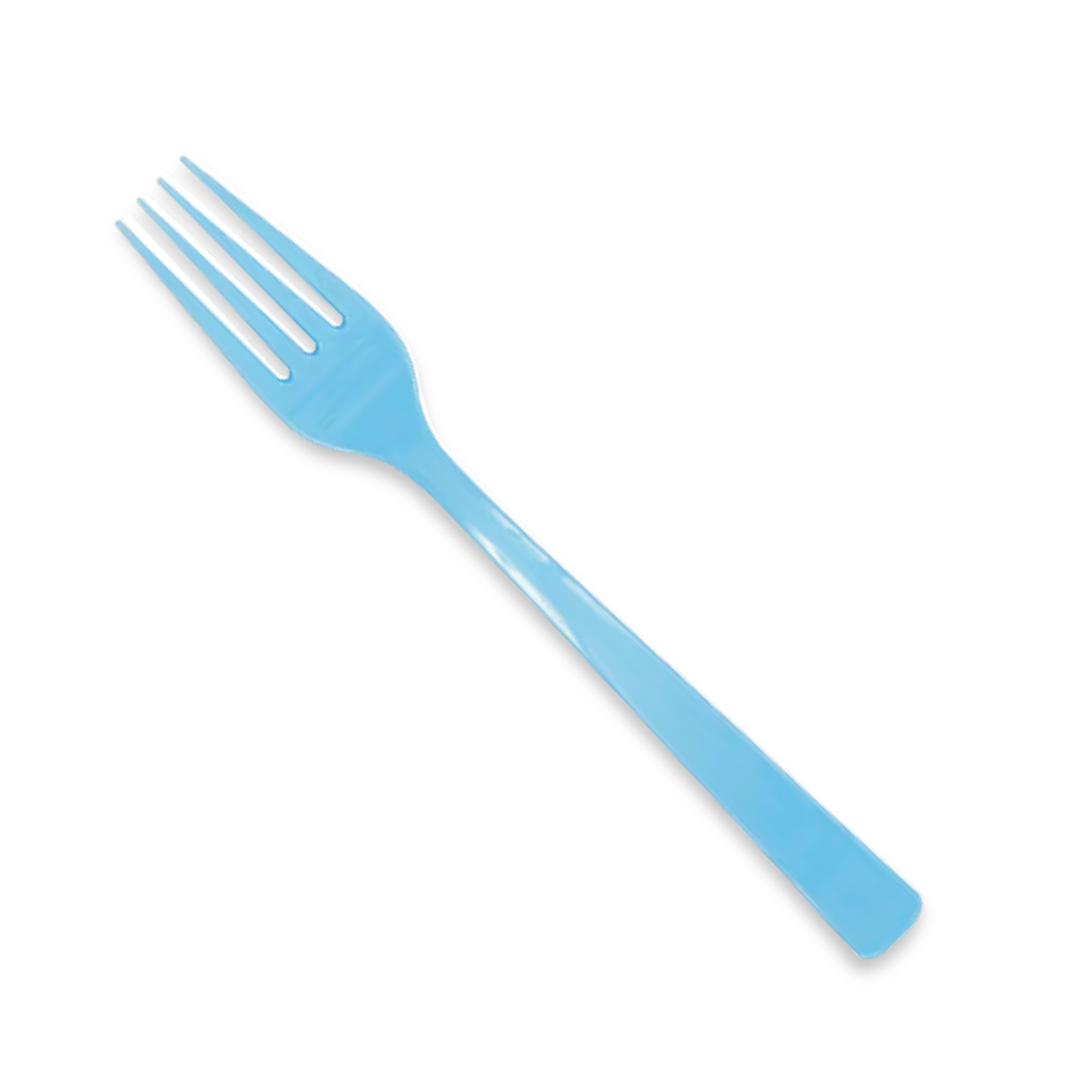 Powder Blue Solid Plastic Forks, 18ct