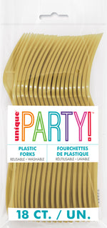 Gold Solid Plastic Forks, 18ct - Image 2