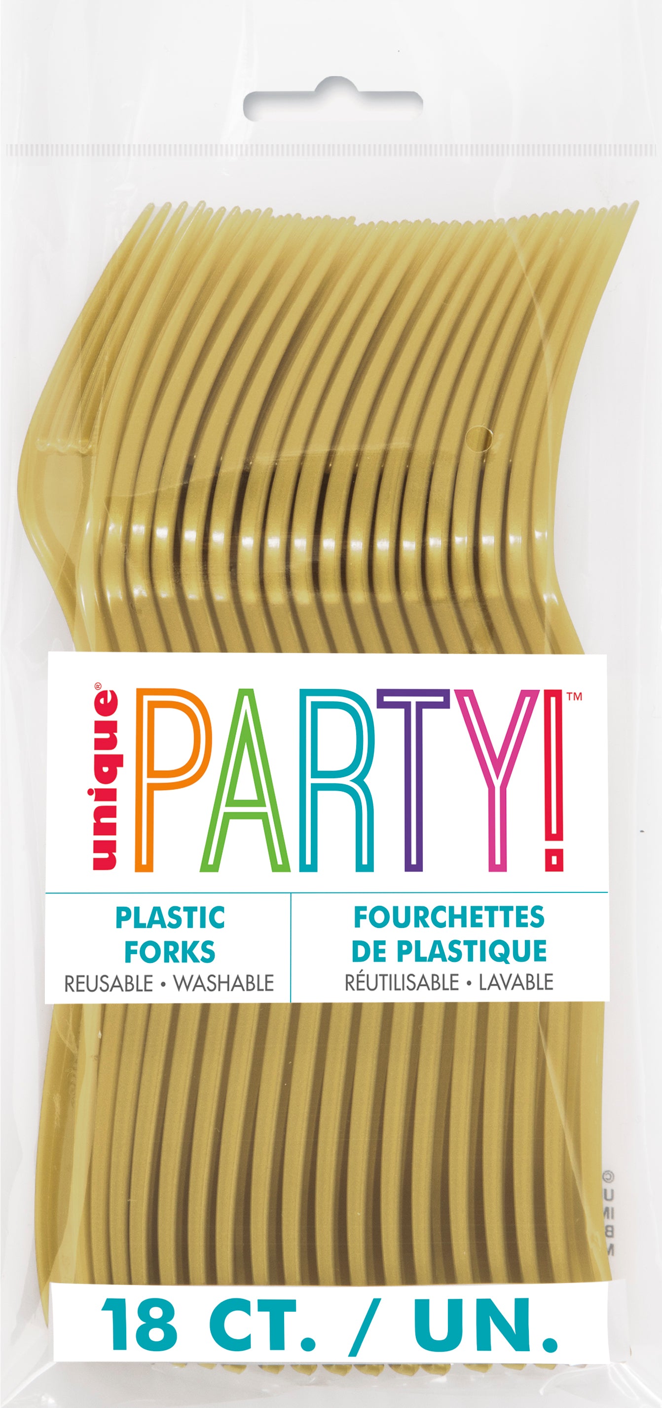 Gold Solid Plastic Forks, 18ct - Image 2