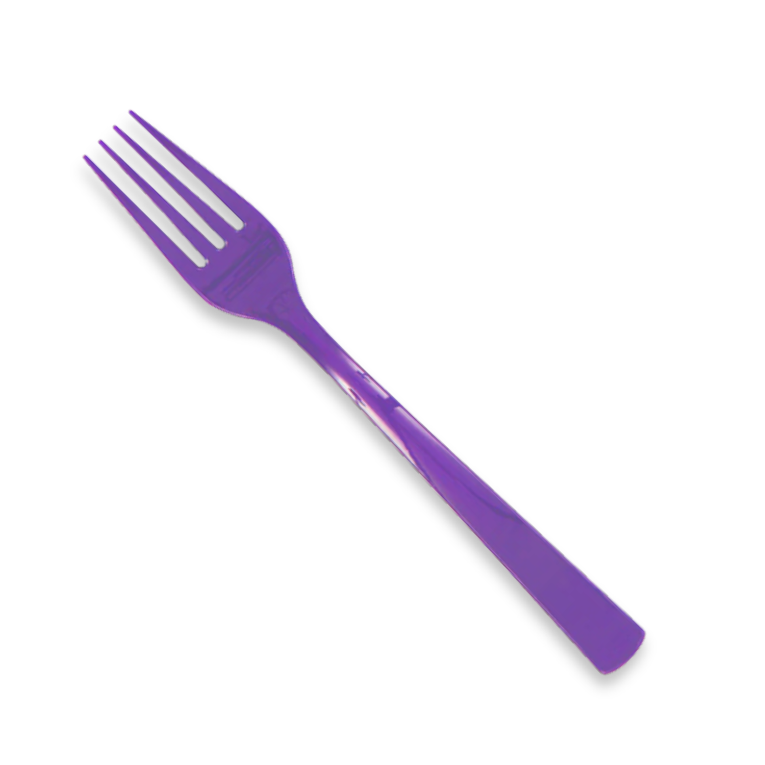 Neon Purple Solid Plastic Forks, 18ct