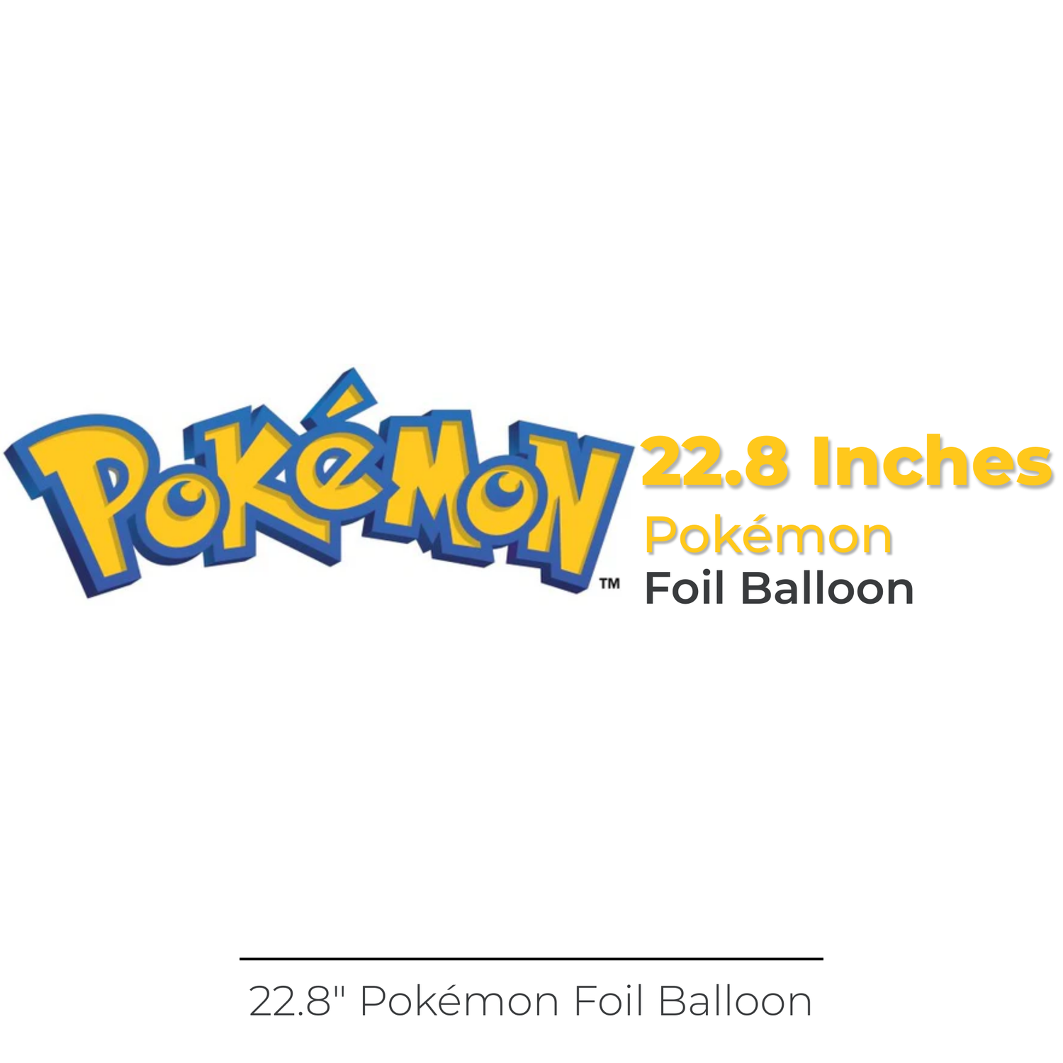 Pokémon 22.8" Standing Foil Balloon - Packaged