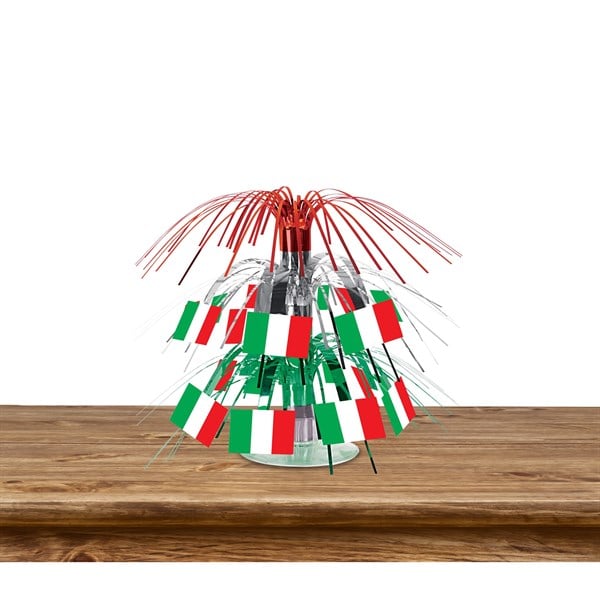 Italian Flag 7 1/2" Cascade Centerpiece