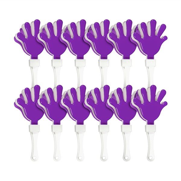 Purple & White Hand Clappers