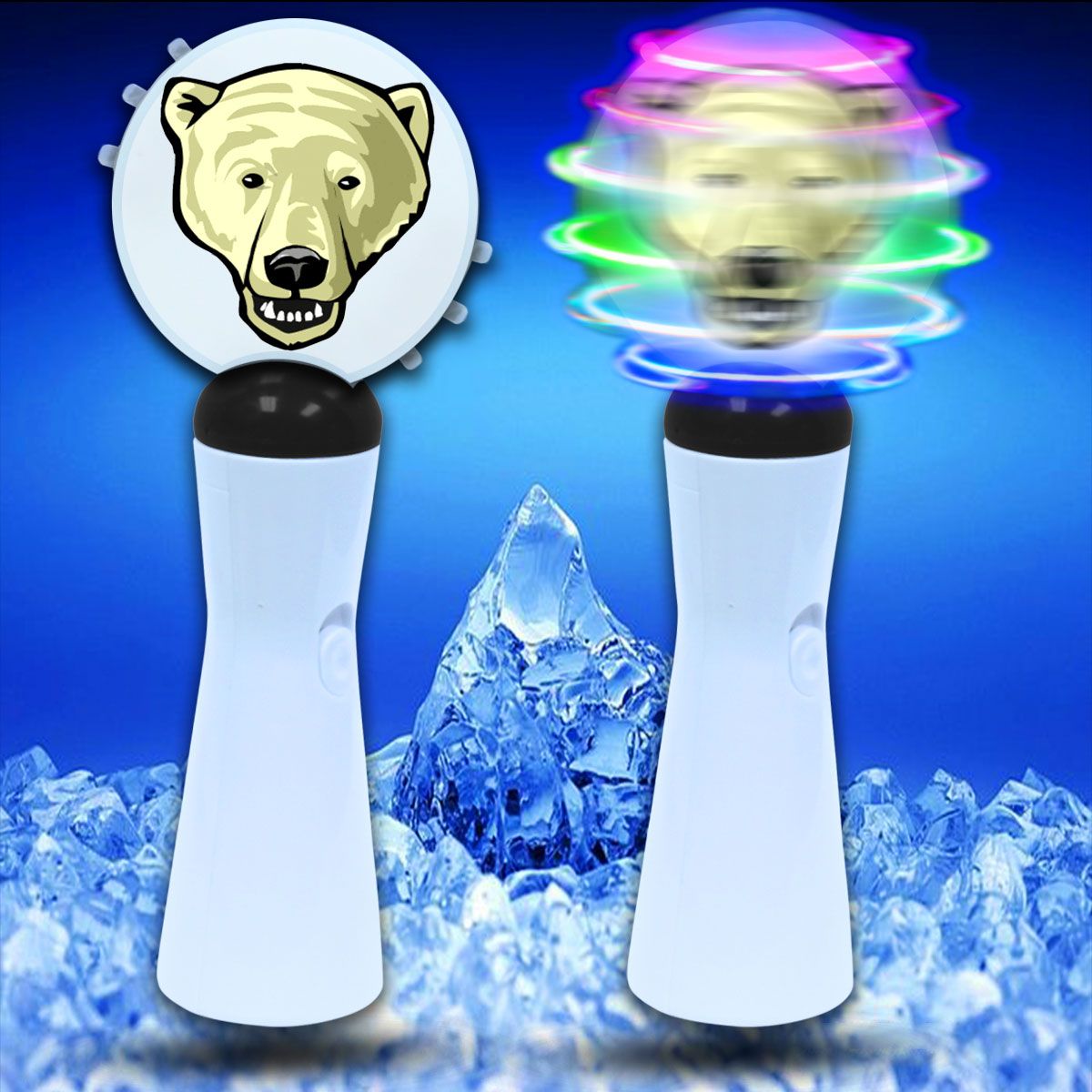 LED Polar Bear Coin Spinner Wand