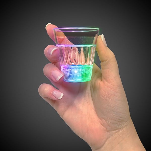 LED Rainbow 2 oz. Shot Glass