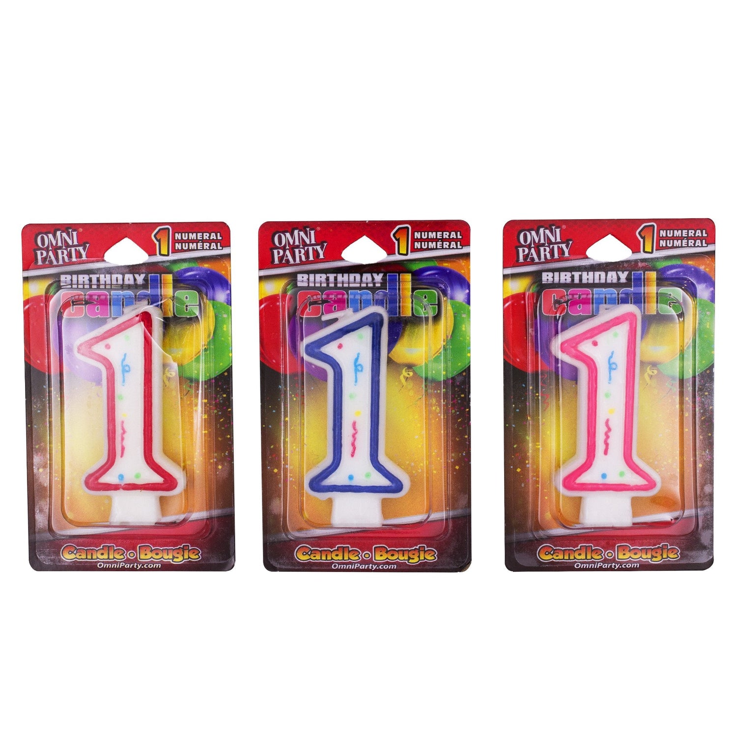Number '1' Candles