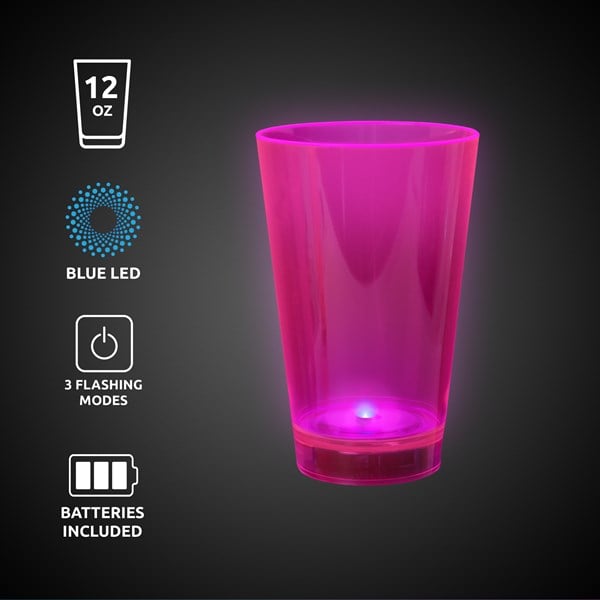 Neon Pink LED 12 oz. Cup