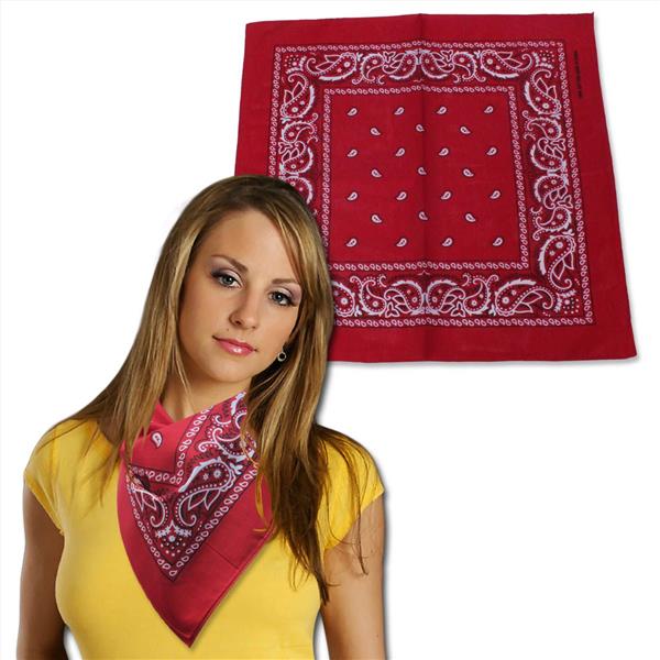 Red Cotton Bandanas