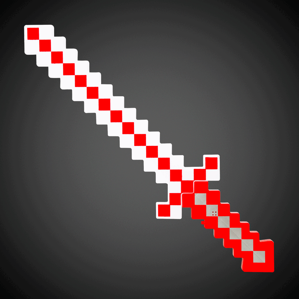 LED Red Pixel Sword