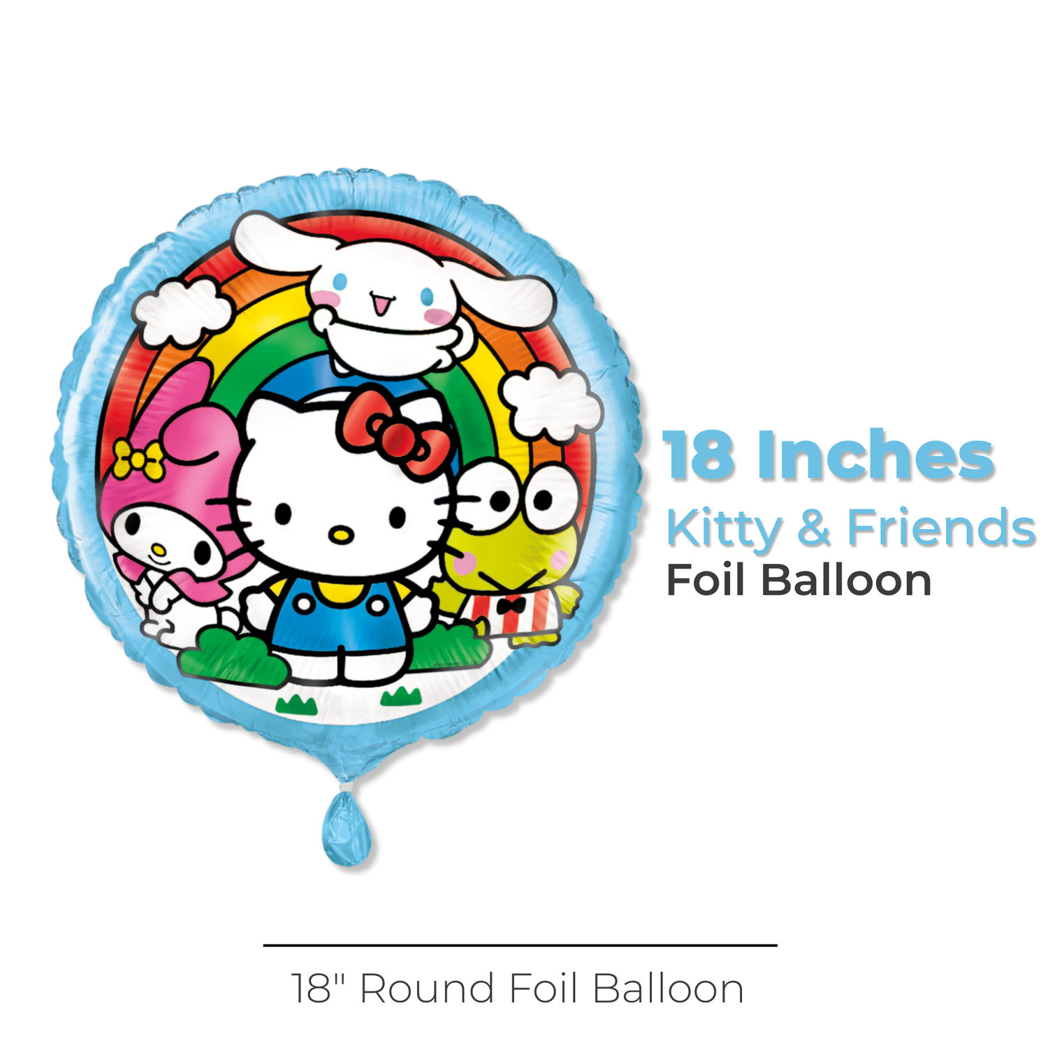 Hello Kitty & Friends Round 18" Foil Balloon - Packaged