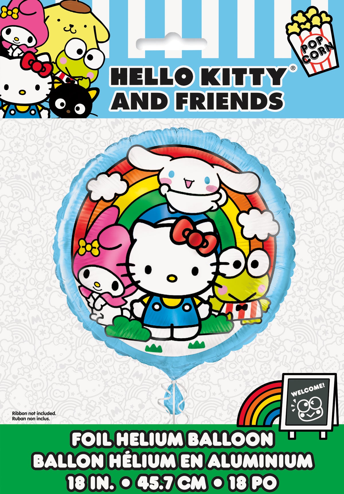 Hello Kitty & Friends Round 18" Foil Balloon - Packaged - Image 2