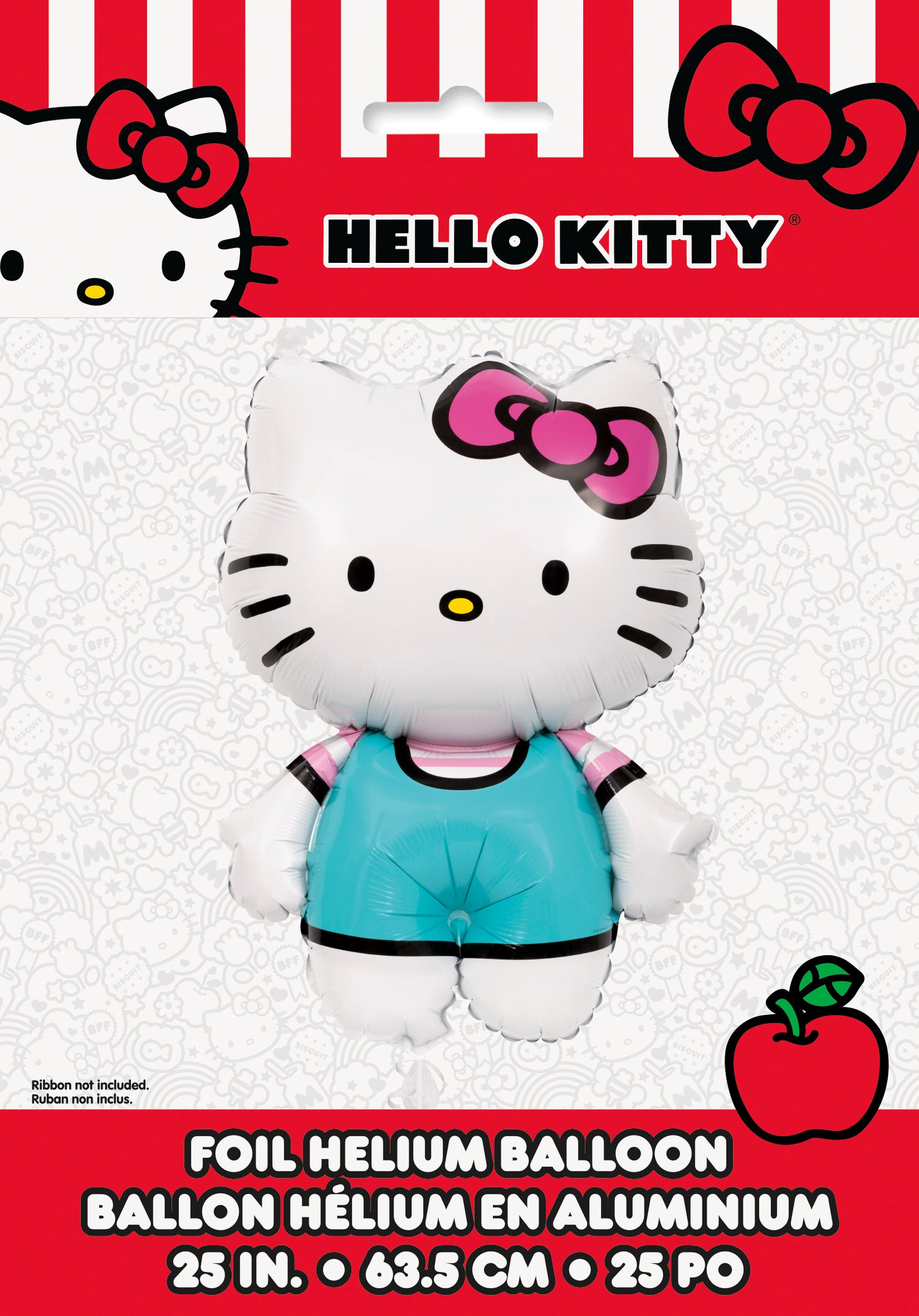 Hello Kitty Shaped 25" Giant Foil Balloon - Packaged - Image 2