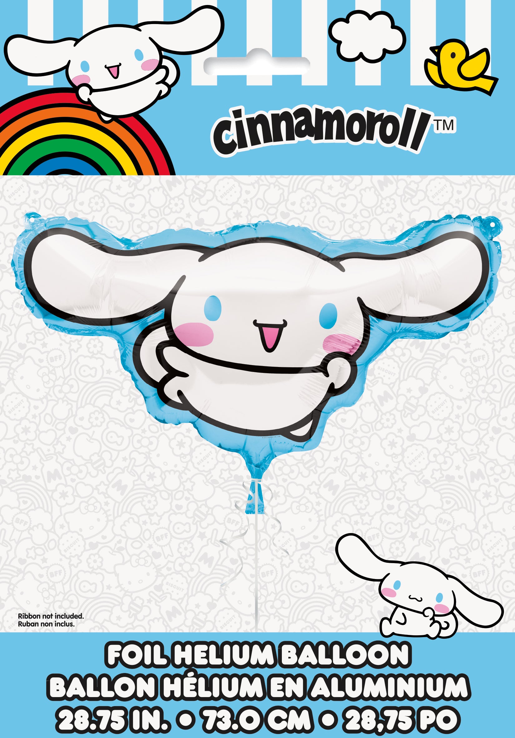 Cinnamoroll Shaped 13" x 28.75" Giant Foil Balloon - Packaged - Image 2