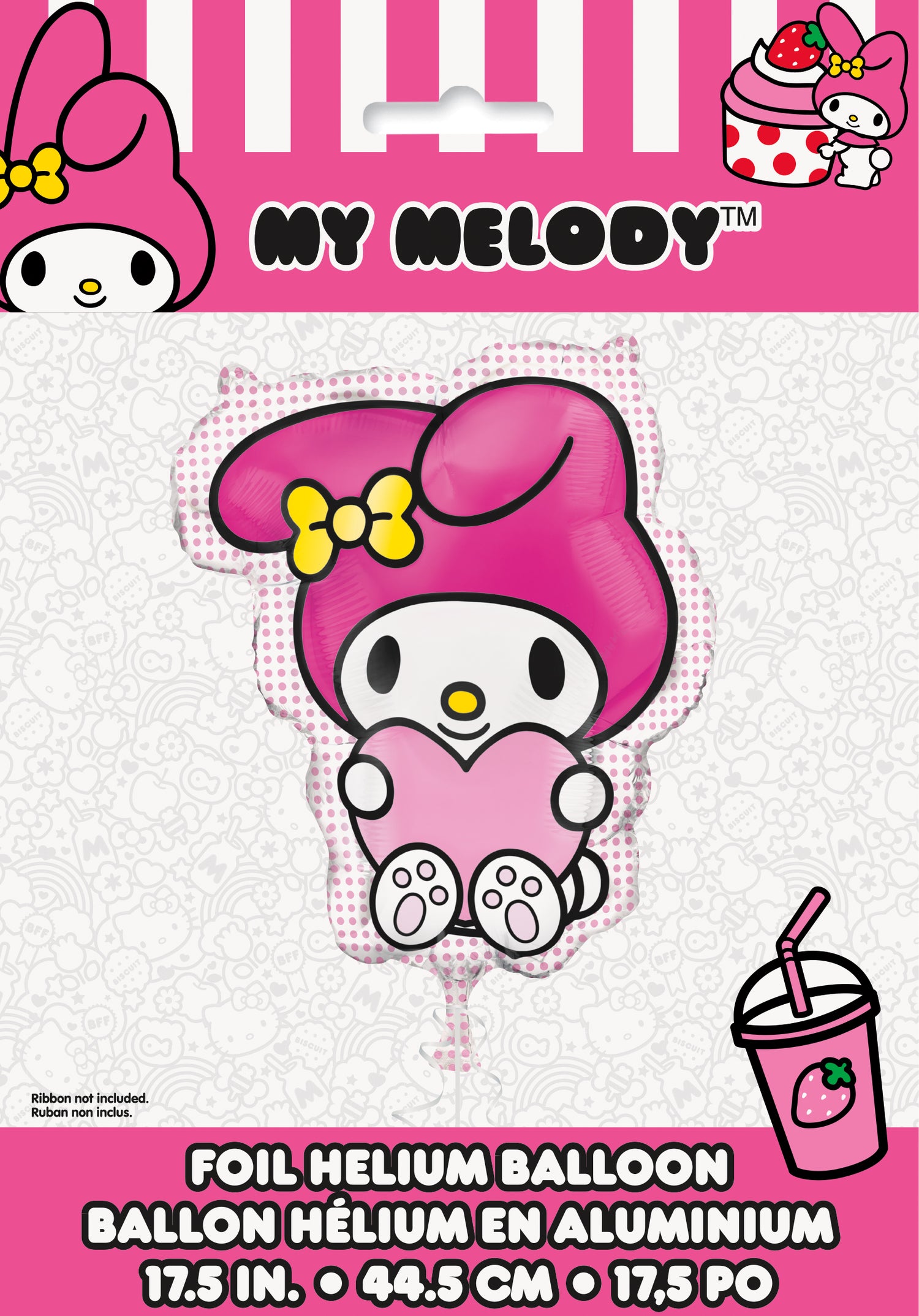 My Melody Shaped 17.5" Giant Foil Balloon - Packaged - Image 2