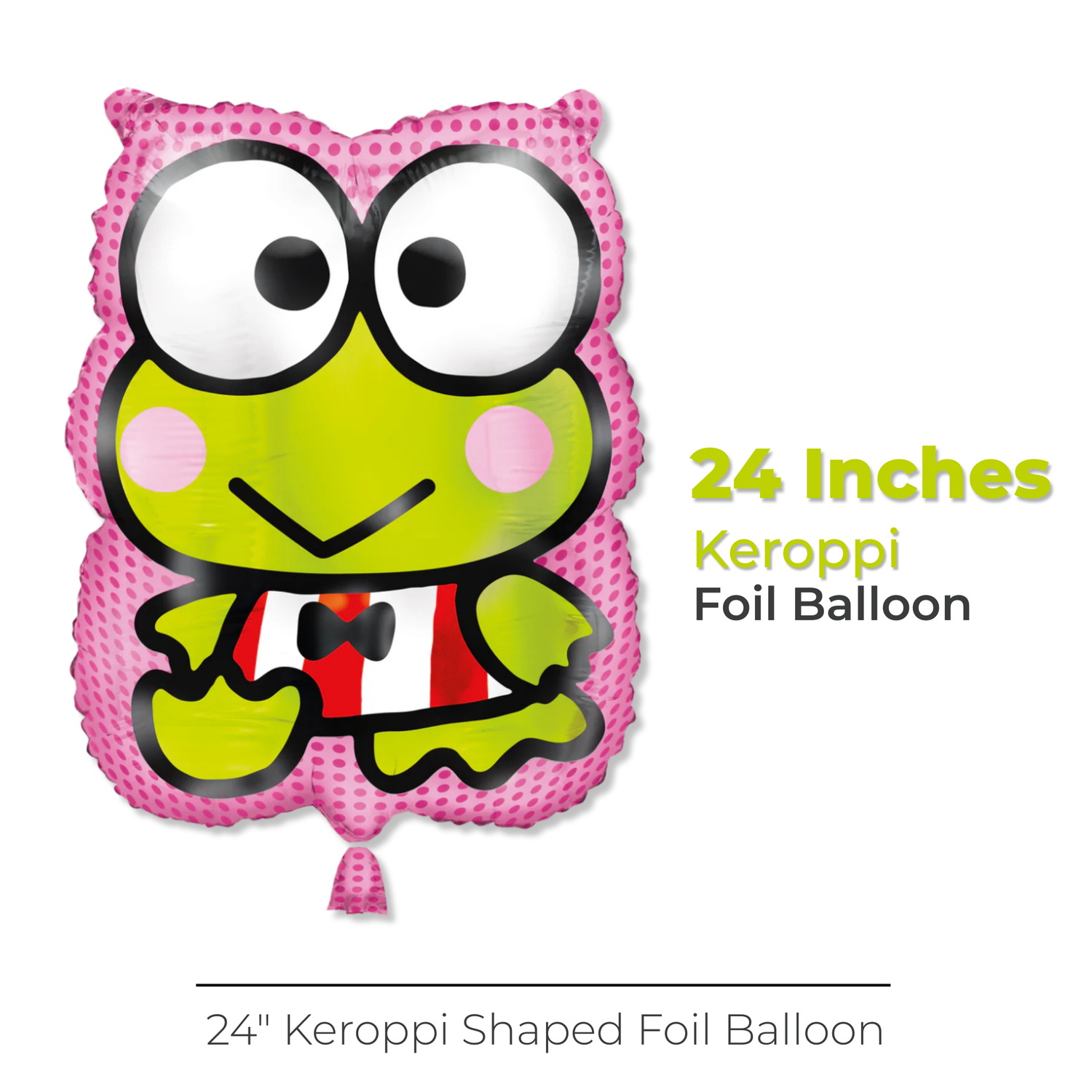 Keroppi Shaped 24" Giant Foil Balloon - Packaged