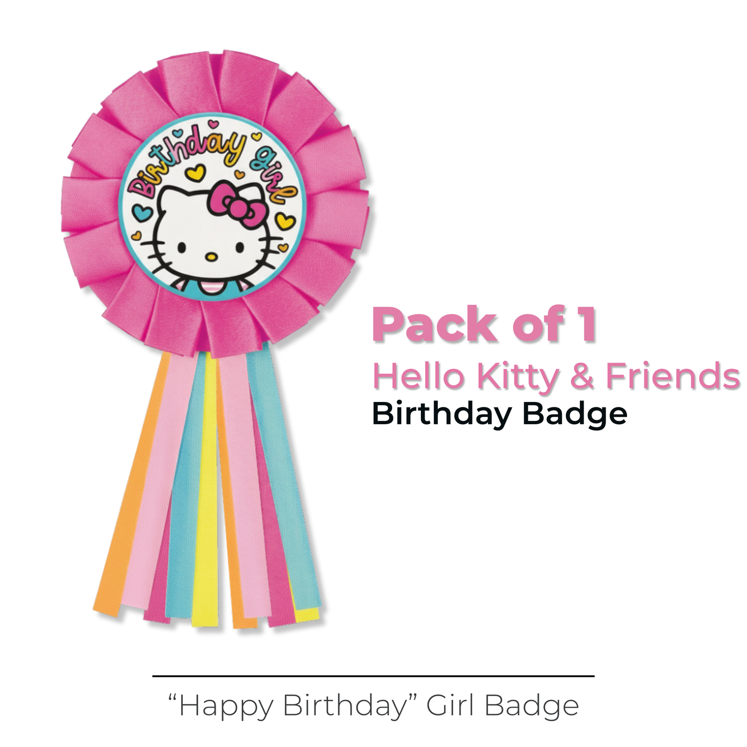 Hello Kitty & Friends "Birthday Girl" Badge