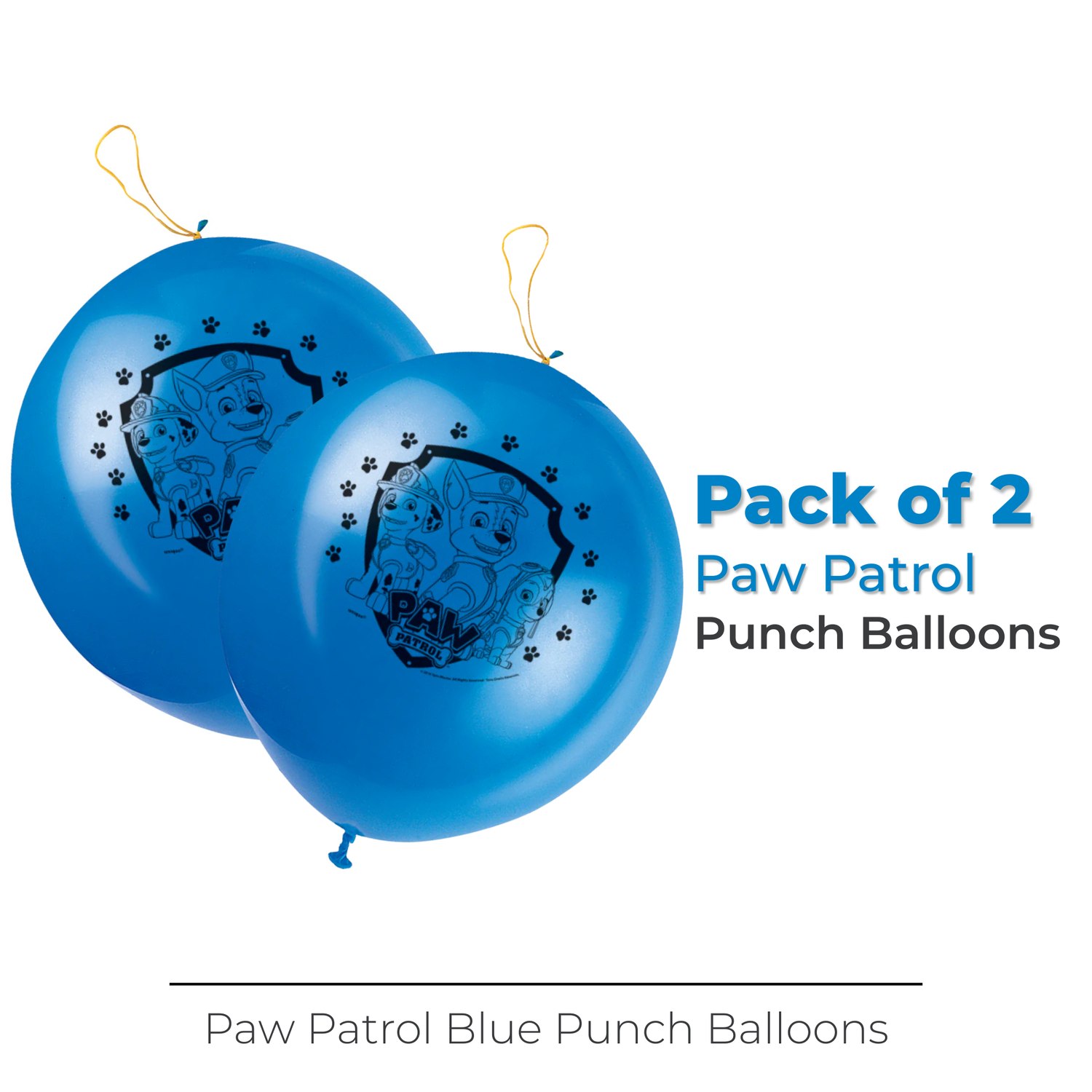 Paw Patrol Punch Balloons, 2ct