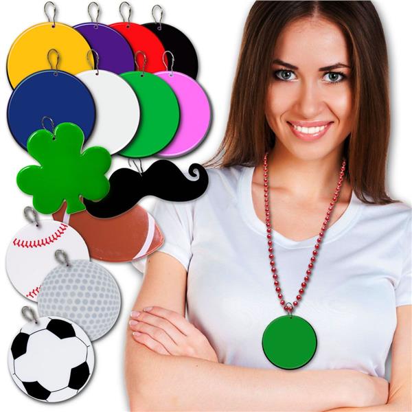 Pink Plastic 2 1/2" Medallion