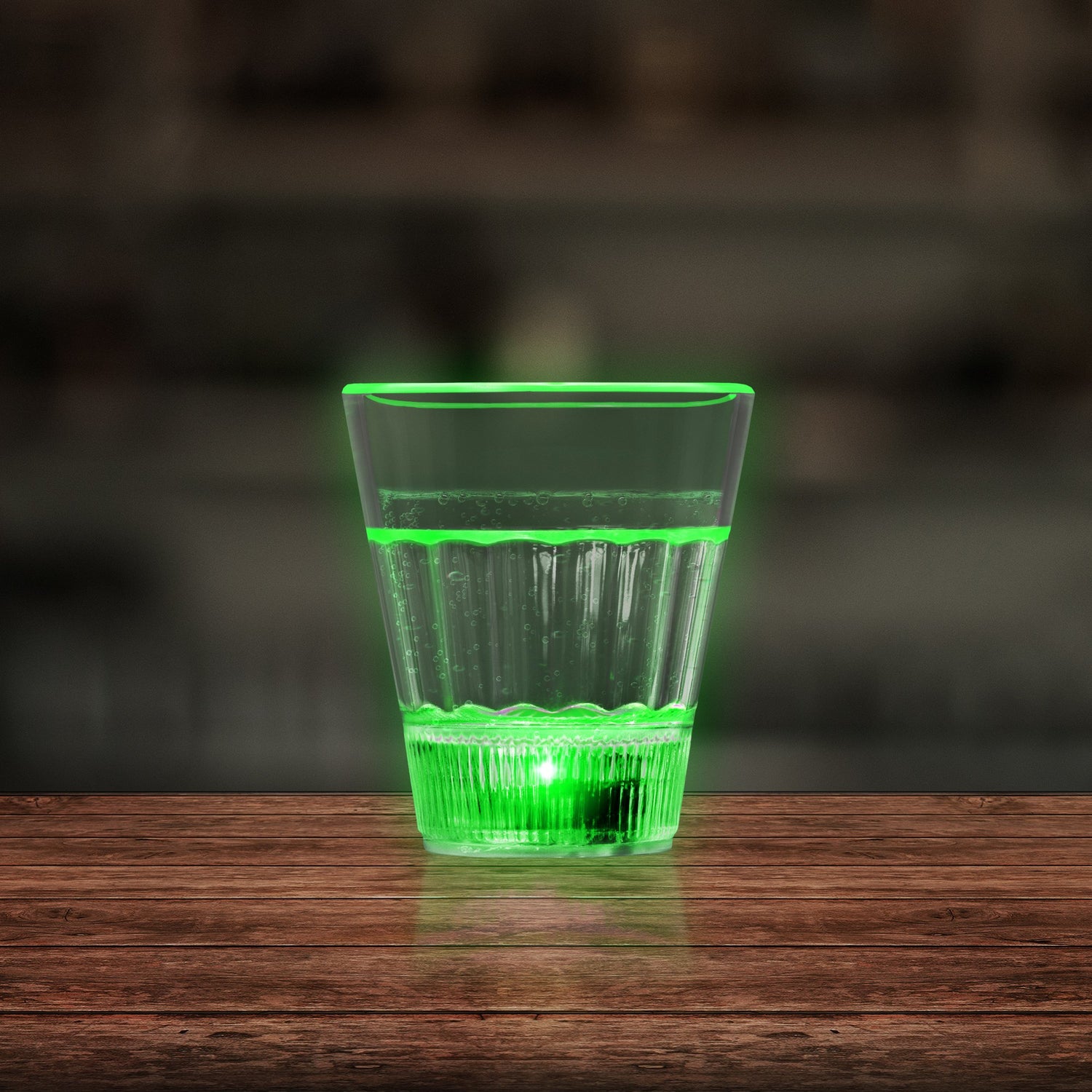 LED Green 2 oz. Shot Glass