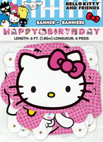 Hello Kitty and Friends "Happy Birthday" Jointed Banner, 6.25 ft - Image 2