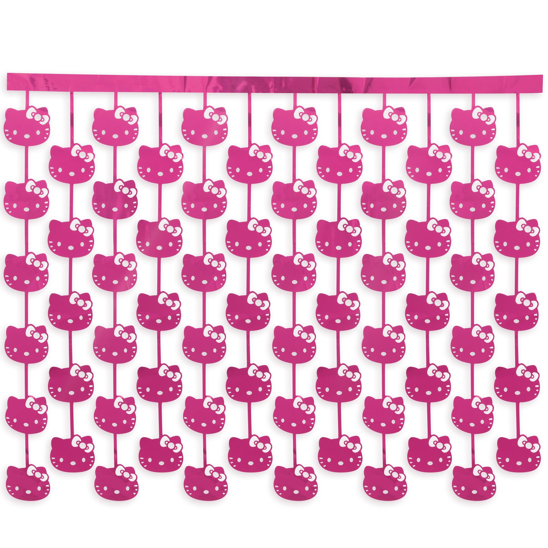 Hello Kitty and Friends Diecut Faces Pink Foil Fringe Photo Backdrop