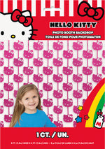 Hello Kitty and Friends Diecut Faces Pink Foil Fringe Photo Backdrop - Image 2