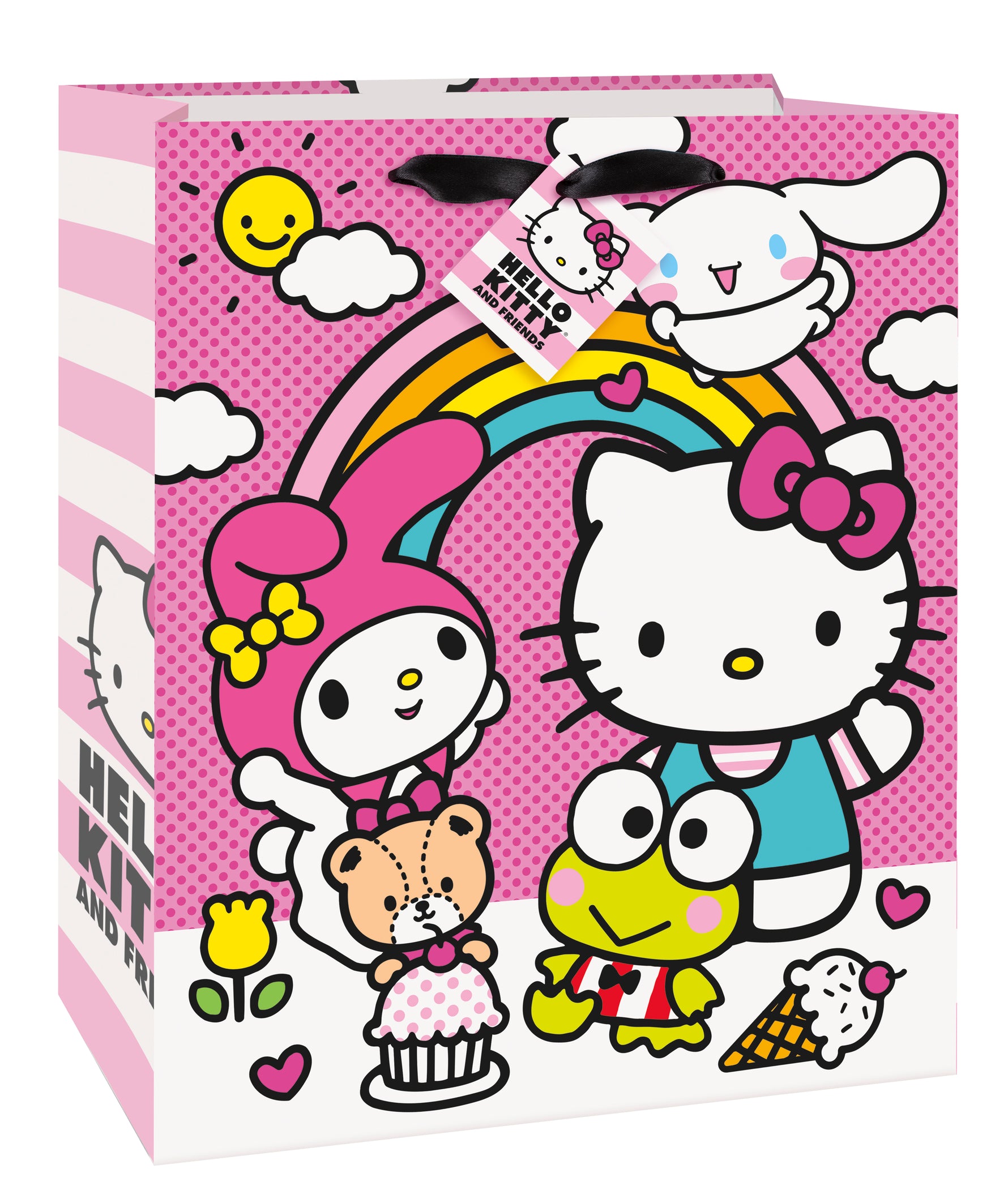 Hello Kitty and Friends Large Gift Bag with Ribbon Handle