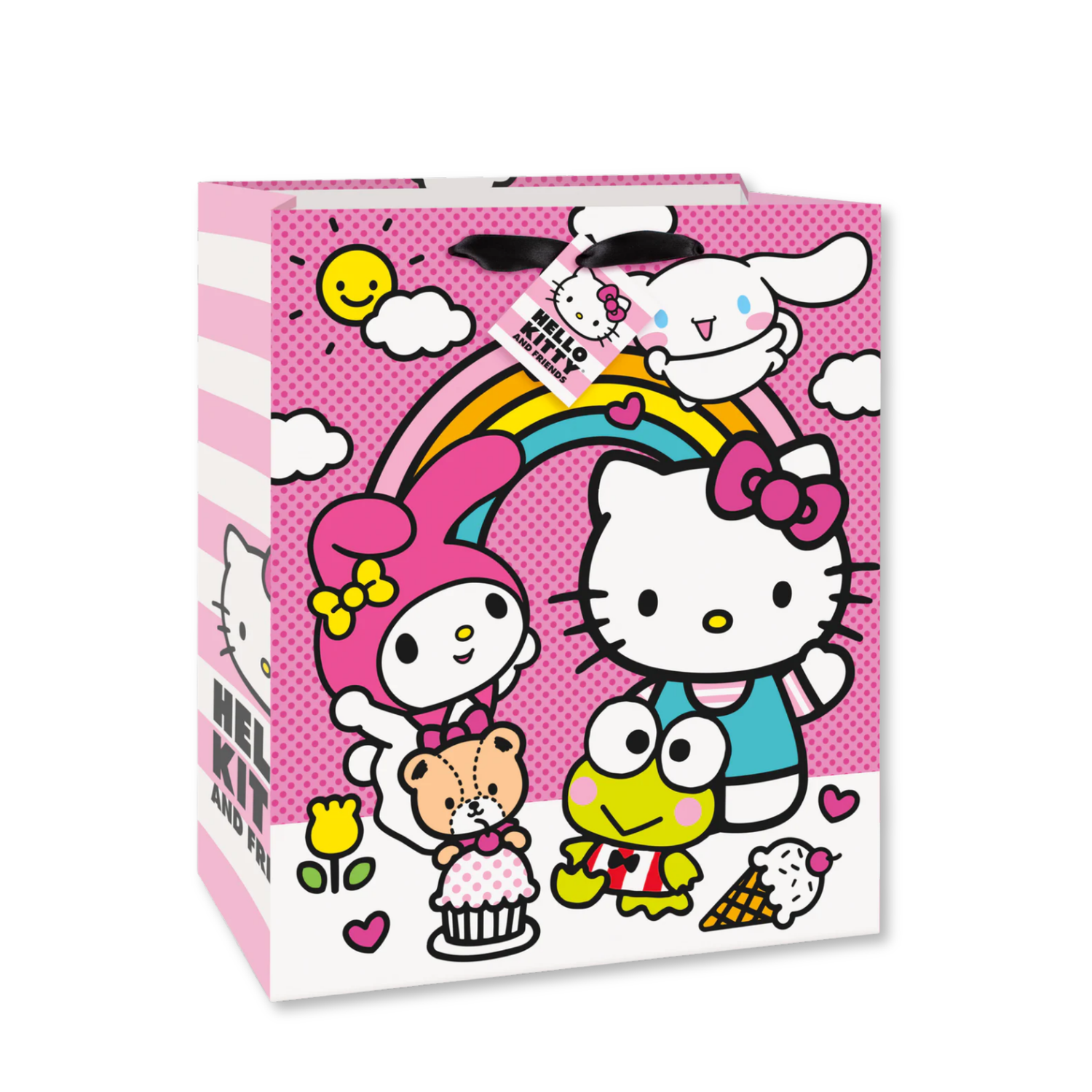 Hello Kitty and Friends Large Gift Bag with Ribbon Handle