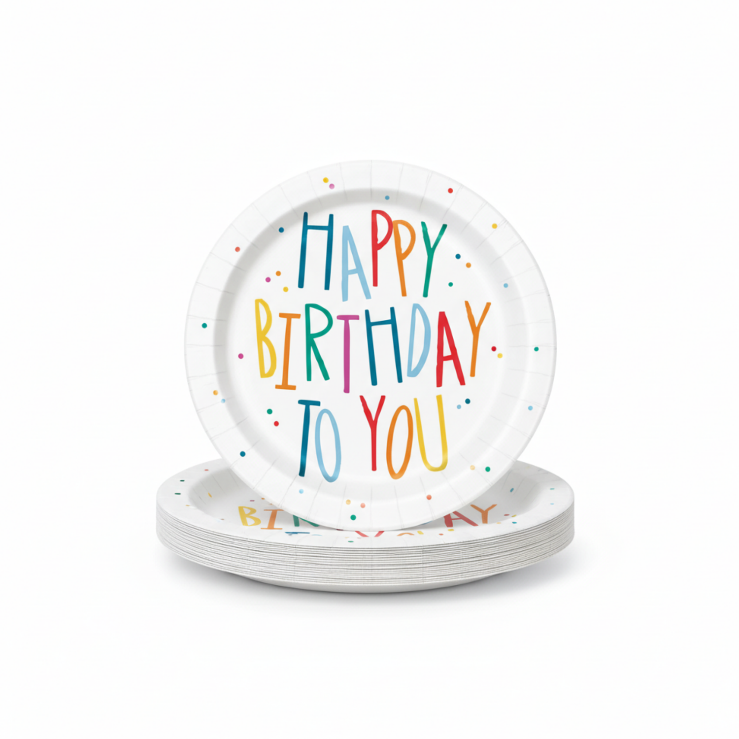 Birthday Mayhem Round 7" Dessert Plates, 8ct
