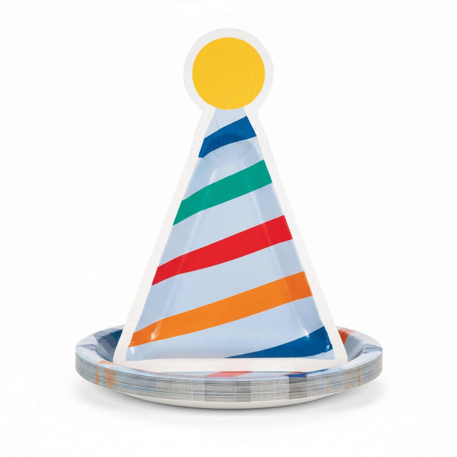 Birthday Mayhem Birthday Hat Shaped Plates, 8ct