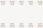 Birthday Mayhem Rectangular Plastic Table Cover, 54" x 84", Short Fold - Image 2