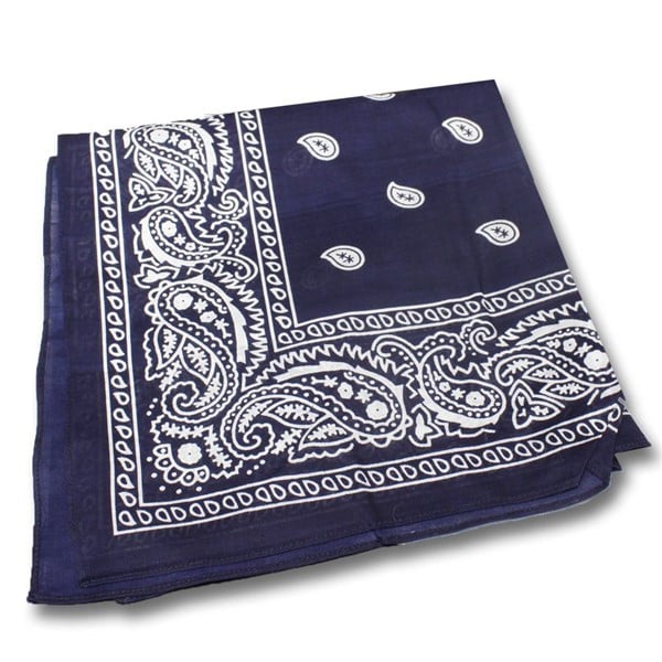 Navy Blue Cotton Bandanas