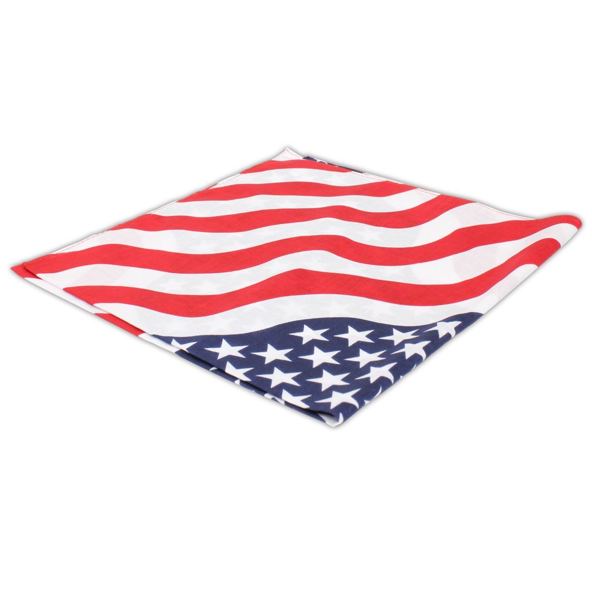 Stars & Stripes 22" Cotton Bandanas