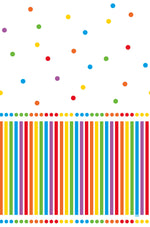 Rainbow Birthday Rectangular Plastic Table Cover, 54" x 84" - Image 2
